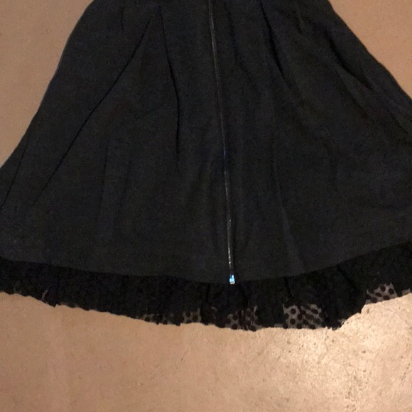 Kirna Zabete gray fit/flare front zip skater dress - Picture 4 of 7